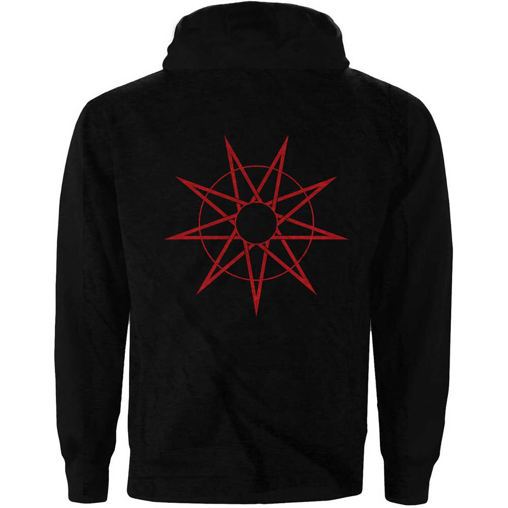 Slipknot - 9 Point Star Zip hoodie - Black